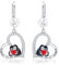PARYFO Pinguin Ohrringe für Frauen 925 Sterling Silber Herz Pinguin Ohrringe Pinguin Schmuck Geschenke für Frauen Mädchen Pinguin Liebhaber, Sterling Silber