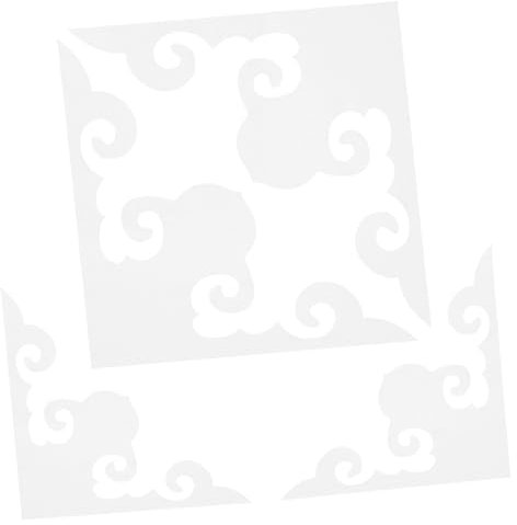 UKCOCO 4piezas Decoración De Armario De Pared Espejo Calcomanías Para Espejos Bordes De Autoadhesivos Para Baño Apliques Adhesivos Esquinas