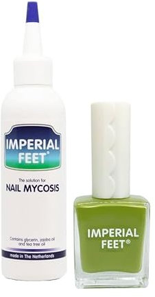Fungal nail treatment with nail polish olive