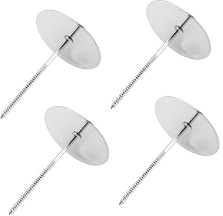 FELTECHELECTR Professional Grade Cake Baking Heating Core Flower Nails 4 Pcs Set Stainless Steel for Icing Roses Carnations