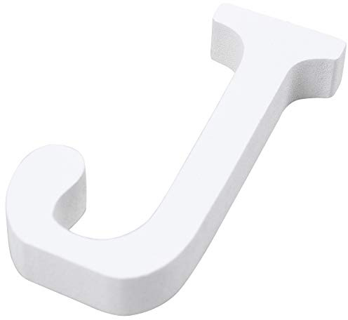 Kznifmk Wedding Decoration Wooden White letter Decorative Crafts（J）
