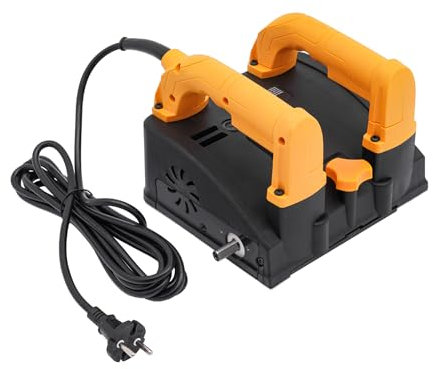 Piallatrice elettrica da parete 1200 W, piallatrice manuale per pareti stucco, piallatrice a rulli portatile con cavo, 26 lame, lunghezza cavo 4 m, design ergonomico per lavori di costruzione e