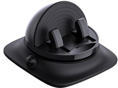 Yulokdwi Soporte para Teléfono En Salpicadero del Coche - Cuna para Automóvil con Organizador De Cables,Base Ajustable Antideslizante para Navegación Conducción Smartphone Tablet Viajes Largos