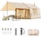 Ytaoeo Inflatable Tent Outdoor camping tent for 4-6 people with chimney opening Inflatable camping tent made of waterproof Oxford fabric Air glamping tents for 4 seasons campings (6 Person + Canopy)
