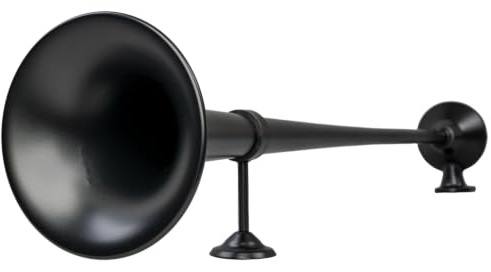 Nedking Lufthorn 95cm Schwarz Messing – Lautes Air Horn für LKW Traktor