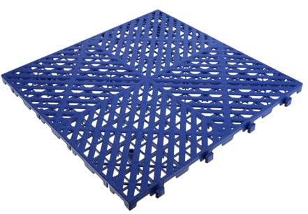 HAPINARY Griglia Tappetini Di Scarico Della Piscina Piastrelle Per Pavimento Drenanti Ad Incastro Quadrotte Di Moquette Ad Incastro Piastrelle Del Pavimento Del Garage Blu Plastica