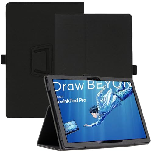 AKNICI Tablet Hülle für Wacom MovinkPad Pro 14 Zoll, PU Leder Abdeckung Klappständer Case Cover Schutzhülle mit Handschlaufe Magnet für Wacom MovinkPad Pro 14 Zoll
