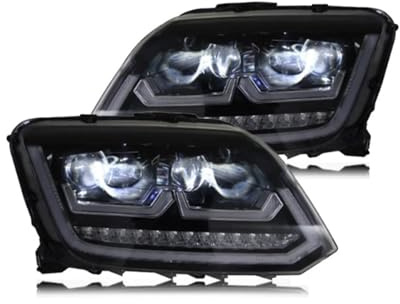 XUXRHMEAN Für VW Amarok 2010–2020 Projektorscheinwerfer Mit Tagfahrlicht Und Blinkern Auto Scheinwerfer Satz(Right rudder)