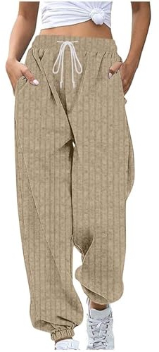 Luadnysin Pantaloni Tuta Donna Joggers Comodo Pantalone Elastico Morbidi Invernali Leggins Curvy Sweatpants Jogging Sportivi Jeggings Comodi Pants Larghi Sportivo