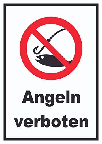 HB-Druck Angeln verboten Schild A4 (210x297mm)