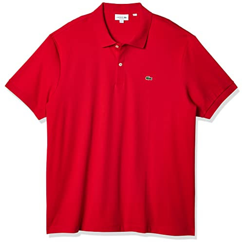 Lacoste Herren Short Sleeve Regular Fit Polo Shirt Polohemd, Rot/Ausflug, einfarbig (Getaway Solids), 3X-Groß