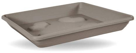 Blim Soucoupe carrée pour Pot de Fleurs Marron foncé 30 x 30 cm
