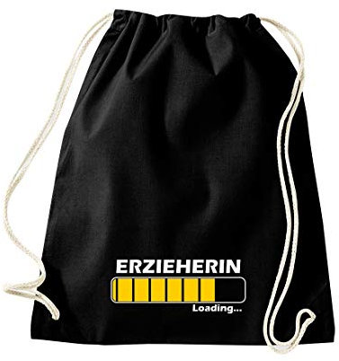 Shirtinstyle Gym Sack Turnbeutel, Loading Erzieherin, Beste Berufe Ausbildung Abschluss Job Kollegen, Beutel Farbe Schwarz