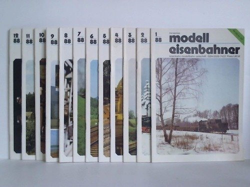 Eisenbahn-Modellbahn-Zeitschrift - 37. Jahrgang 1988, Heft 1 bis 12