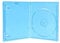 Amaray Blu-Ray Hüllen, Slim 11 mm, Maschinen-Pack-Qualität, Blau, Transparent, 100 Stück