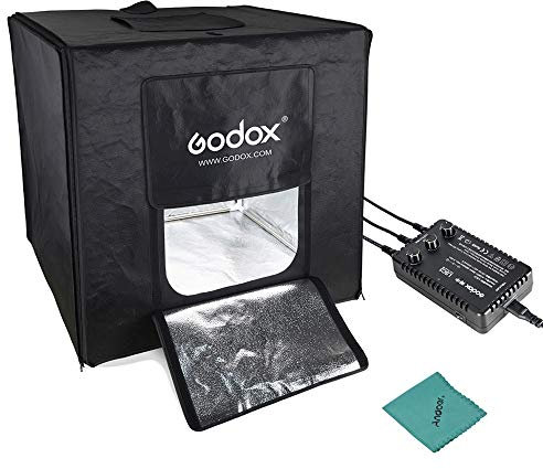 Godox LST80 80 * 80 * 80 cm LED Mini Fotografie Studio Box Zelt Softbox mit 3 stücke LED Licht Bord 5800 Karat CRI 96 + Power 60 Watt für Makro und Produkt Fotografie