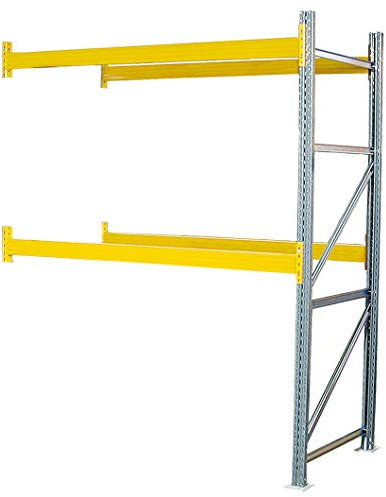 Anbauregal zu Palettenregal, 2 Paar Tragbalken, BxTxH 1885x1100x3000 mm, Fachlast 2400 kg/Tragbalkenpaar, Stecksystem, erweiterbar