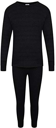 KidCollection Kids Thermal Set -Black - Age 6-8 Years - KC164-B-6-8
