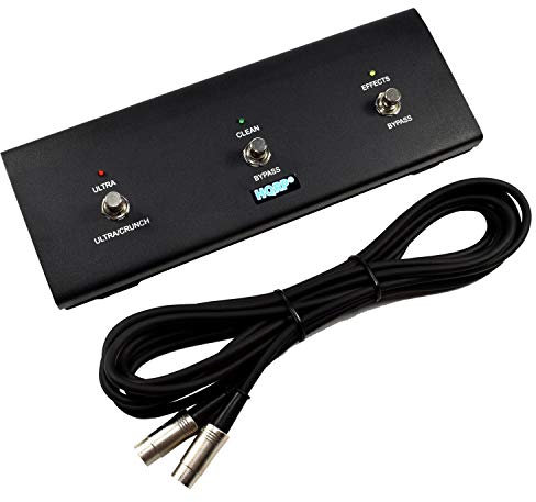 HQRP Pedal de amplificador de guitarra de 3 botones compatible con Peavey 03572680 Reemplazo para JSX Head/JSX 212 Combo / 3120 Head/Triple XXX/Triple XXX 212 COMBO/Triple XXX II amps