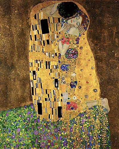 Deerbird Jigsaw Puzzle 1000 Piece - Der Kuss The Kiss - Famous Painting Series - Museum Collection Puzzles Quality Jigsaw Puzzles 1000 Pieces for Adults Teens Floor Entertainment Toys