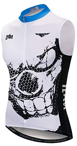 Débardeur de cyclisme sans manches pour homme, 19, Chest 42.5-44 = Tag XXL