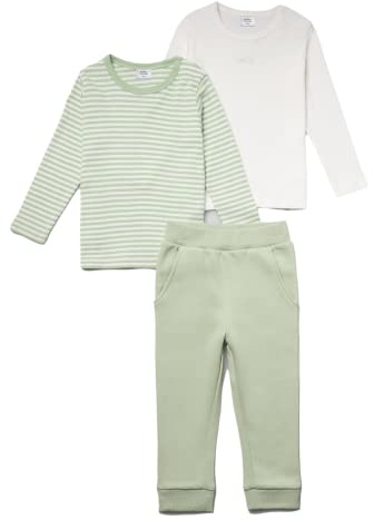 Stellou & friends Baby und Kleinkind Langarmshirt 2er Set, Hochwertige Baby-Kleidung T-Shirt Set aus 100% Bio Baumwolle, Perfekt für Herbst & Winter, Oeko-TEX 100 Zertifiziert, Unisex