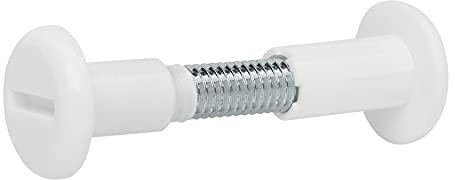 10 pezzi Viti a brugola SOTECH bianco Foro-Ø 8 mm per legno spessore 31-40 mm con filettatura M6 Vite di collegamento con bussola in acciaio - plastica