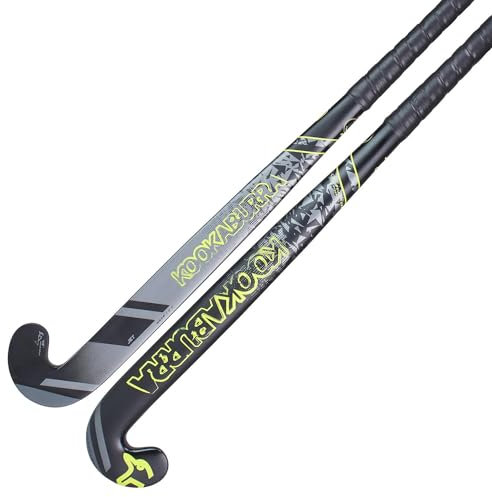 KOOKABURRA Jet, Bastone da Hockey Junior Gioventù Unisex, Nero/Giallo, 34 inch Light
