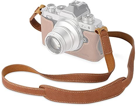 SMALLRIG Leder Kameragurt, Vintage Braun Echtleder Nacken Schulter Camera Strap für Canon, für Nikon, für Pentax, für Sony, für Fujifilm und für Digitalkamera - 3485