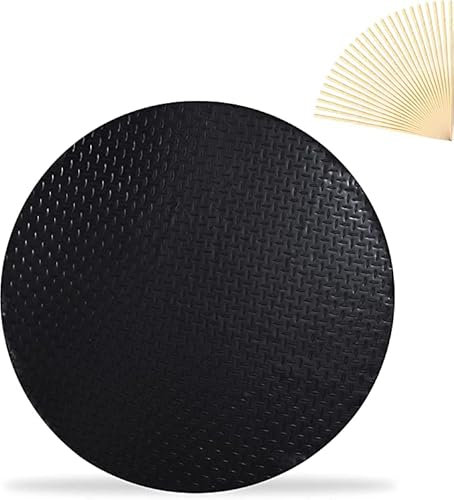 Katai Under Grill Mat – Fireproof Deck & Patio Protector for BBQs, Griddles & Fire Pits – Heavy-Duty PVC Mat with 25 Stainless Steel BBQ Skewers