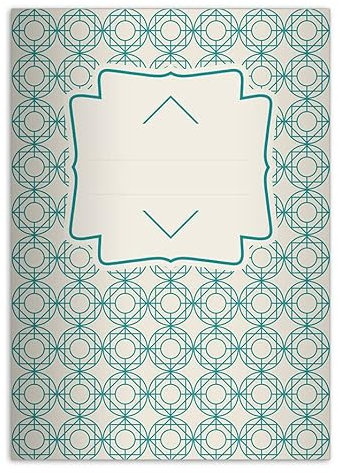 4 DIN A5 Hefte: Schönes Schulheft im Retro Look, grün Schulhefte, Schreibhefte Lineatur 6 (blanko 16 Blatt/ 32 Seiten) Notizheft für Schule, Uni, Büro