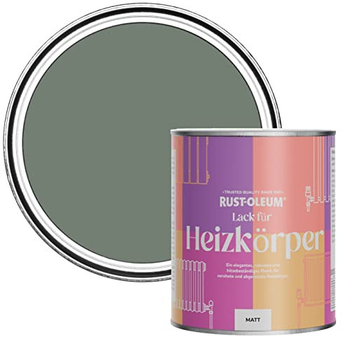 Rust-Oleum Green Heat Resistant Radiator Paint in Matt Finish - Serenity 750ml (SHDRCT1189)