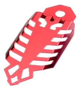 Copri Ammortizzatore per Moto Decorazione Forcella Posteriore Anteriore Protezione in Alluminio Motocross ATV Accessori di Modifica Universali (Red)