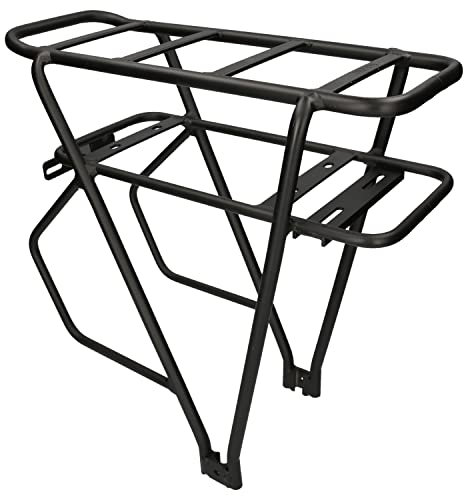 windmeile | Gepäckträger für Akkus mit 425x158x85mm, Aluminiumlegierung, 4 Befestigungspunkte, Schwarz, 425x158x85mm, E-Bike, Elektro Fahrrad, Pedelec