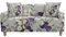 Mateju Rose Retro Sofabezug Sofaüberwürfe 1/2/3/4 Sitzer Antirutsch Ecksofa Couchbezug L Form Sofa Stretch Spannbezug Sesselbezug für Wohnzimmer Wohnkultur (Lila weiße Rose,1-Sitzer90-140cm)