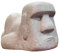 Cabilock Kasten Kosmetiktuchhalter Moai-taschentuchhalter Desktop-Ornament Osterinsel Moai Taschentuchhalter Taschentuchbox Aus Papier Bauernserviettenhalter Jahrgang Harz Veranstalter Weiß