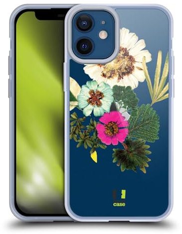 Head Case Designs Zinnias Hola Primavera Caso de Gel Suave Compatible con Apple iPhone 12 Mini