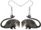 BAMAY Acryl Anime Opossum Ohrringe Modeschmuck Opossum Ohrringe für Frauen Mädchen Charms Opossum Geschenke (Schwarz 071)