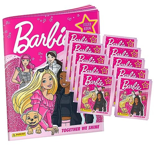 Panini Barbie Sticker - Together we shine (2023) - 1 Ablum + 10 Tüten Sammelsticker