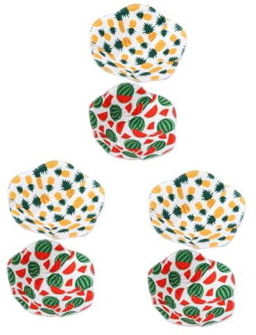BESTonZON 6pcs Microwave Bowl Holder Heat Resistant Insulation for Safe Cooking Non- Design Chic Patterns for Home Use Easy to Clean and Reusable