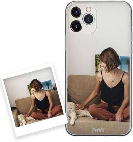 Pevita Personalised iPhone 12 Pro Max Case – Custom Phone Case with Your Photo – Create Your Own Mobile Cover – Unique Gift – Upload Picture (iPhone 12 Pro Max)