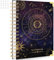 FOCUS DAY Graph Paper Spiral Notebook Journal, A5 Double Wire Grid Spiral Notebook for Work School Engineering, Starry Sky Divination Cover, Gift for Women Girls, 240 Pages 5.8 x 8.4 Inches