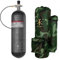 TUXING 4500psi Carbon Fiber Air Tank 6.8L Diving Scuba mit Tragetasche, PCP Paintball Druckluftsystem mit Ventil Regulator Manometer für PCP Luftgewehre