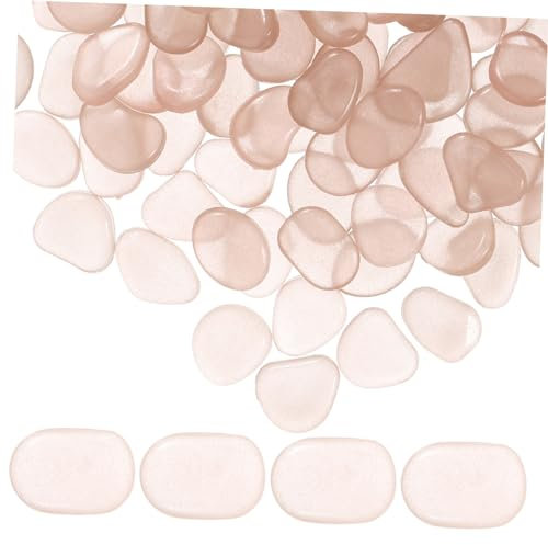 Milisten 100 Stücke Glow Pebbles Aquarium Glowing Pebble S Für Tropische Fische Schildkröte Tank Decor
