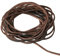 yumcute Lederband Kette, 3mm×3m Lederriemen Meterware Echtes Leder, Braun Lederbänder Flach Band Armband Basteln, Lederschnüre für Leder Schuhspitzen, Halskette, DIY Handwerk und Schmuck Herstellung