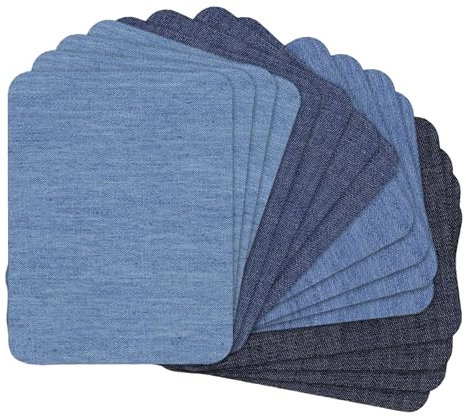 16 Stück Reparatur Patches Reparaturflicken zum Aufbügeln Flicken Selbstklebend Stoff für Kleidung Flicken Daunenjacke Zelt und Dekorieren