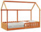 Kinderbett Hausbett Wachsbraun 90x200 cm Kiefer,850688