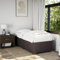 IKAYAA Bettgestell 90x190 ohne kopfteil Polsterbett Futonbett Bettgestell mit Lattenrost Einzelbett -Dunkelbraun-90 x 190 cm
