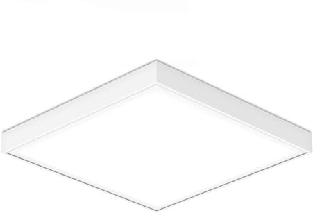 HOFTRONIC - LED Panel 62x62 mit Aufputzrahmen - 36 Watt 4860 Lumen (135lm/W) - 4000K Neutralweiß - Deckenleuchte Flach - UGR<19 Blendschutz - LED Deckenpanel Flimmerfrei - Lichtpanel aufputz