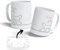 Tazas Personalizadas para parejas. Taza personalizada para regalo con texto. Regalo original personalizado San Valentín. Regalos parejas. (Gatos)